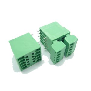 3.81mm Pitch Dual Row PCB Pluggable Screw Terminal Blocks Plug + Angle Pin