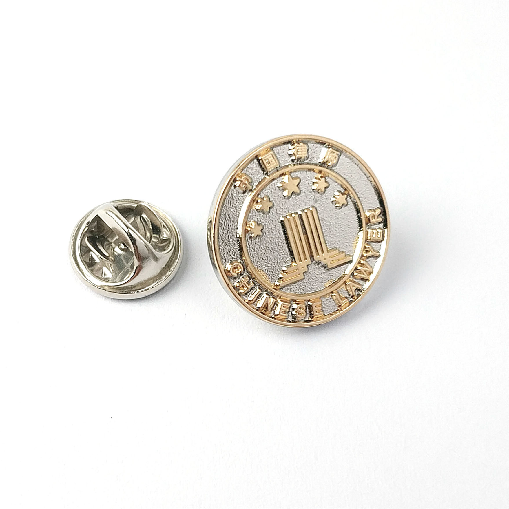 Round Shape Custom Bicolor Badges 2mm Thickness
