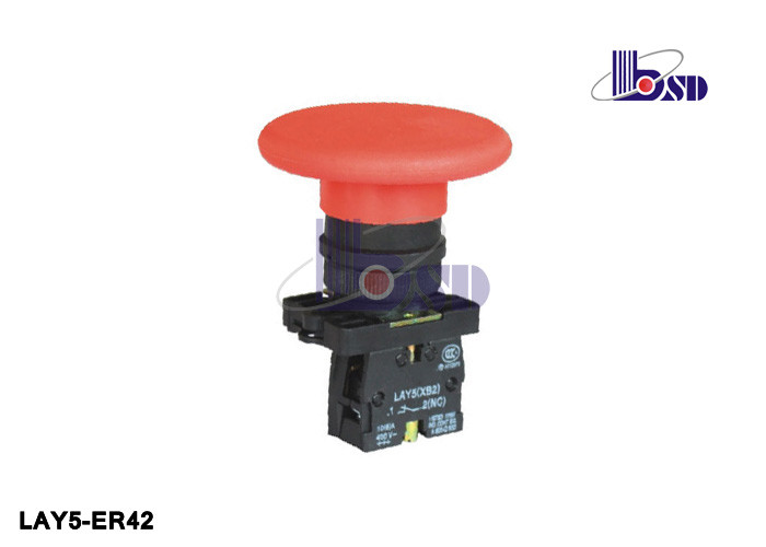 Waterproof Emergency Stop Push Button Switch / Emergency Off Switch