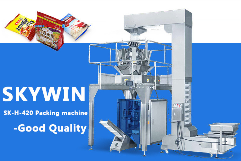 High Speed SS304 Food Vertical Packing Machine For Snack / Coffee Bean / Tea