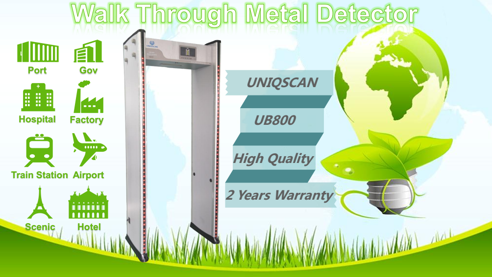 999 Sensitivity Leveldoor Frame Metal Detector For Railway Station