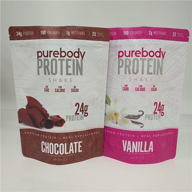CMYK Color Snack Bag Packaging Plastic Coffee Chocolate Milk Powder Pouch