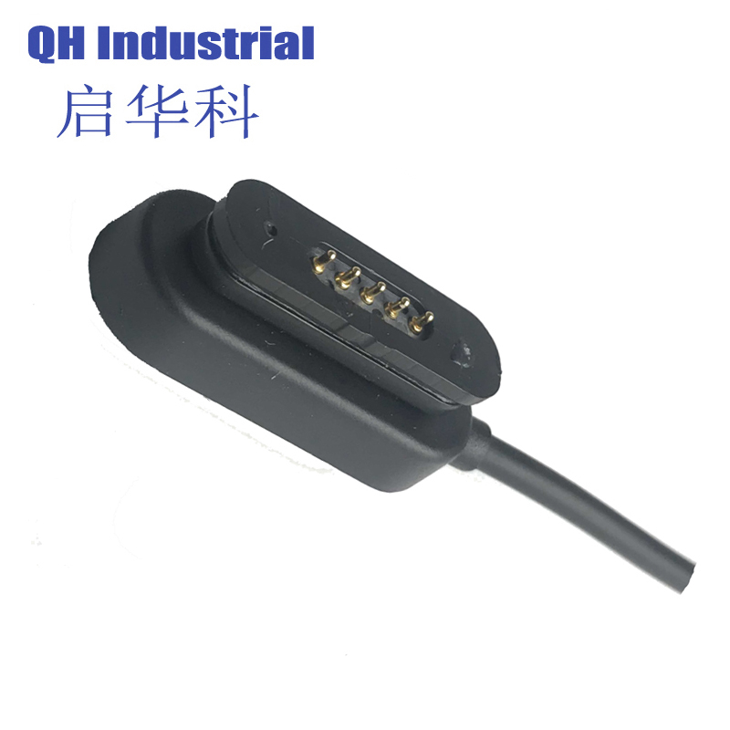 5Pin Ukraine Smart Home Applicaton Connector Magnetic Power Connector Pogo Pin Connector For Smart Watch