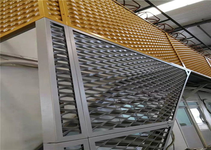 Heavy Duty Length 1220mm 3mm Expanded Steel Mesh For Metallurgy
