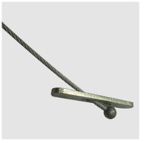 316 Stainless Steel Cable Loop Key Ring Nylon Coated 1.2mm