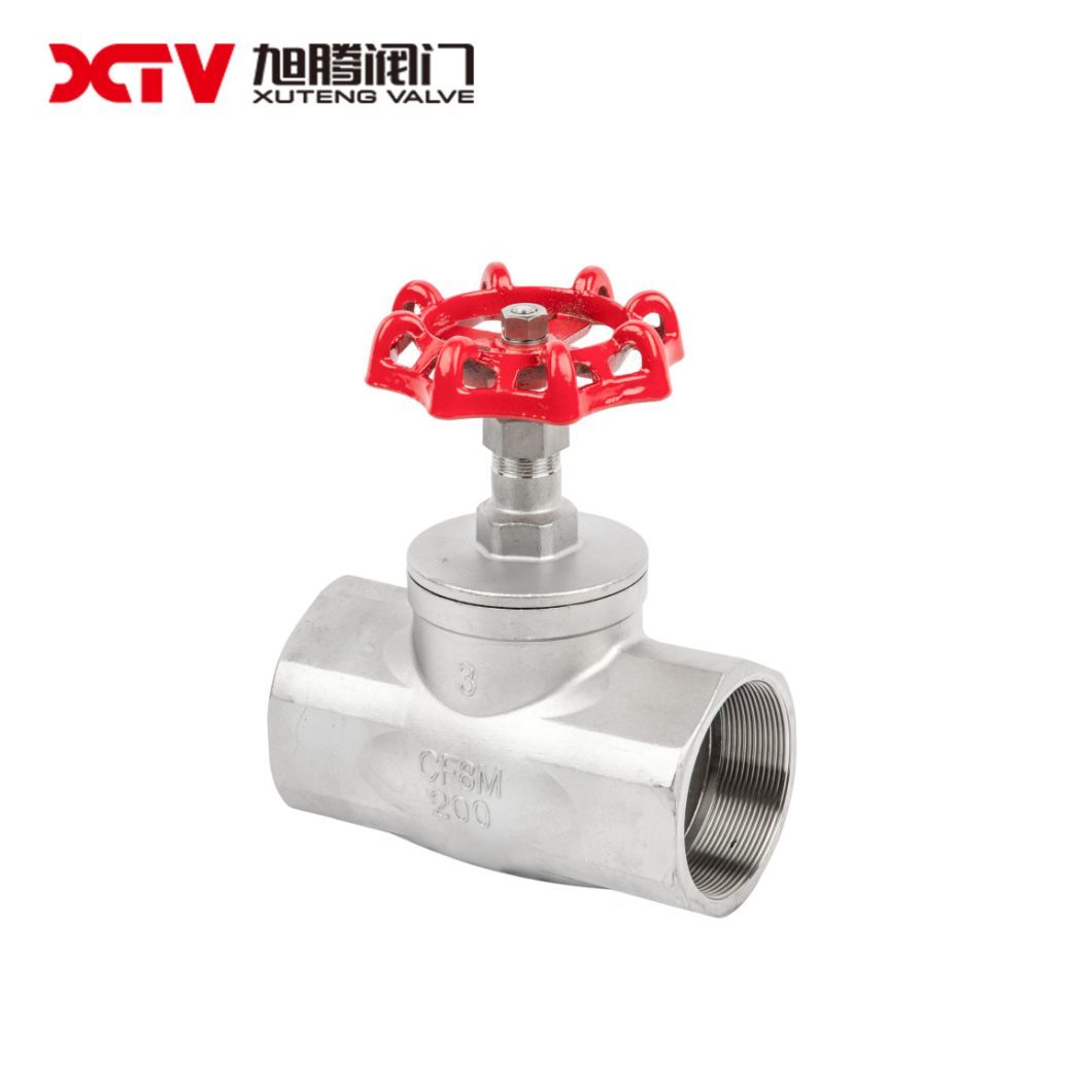 1000wog Threaded End Globe Valve SS304 Globe Valve