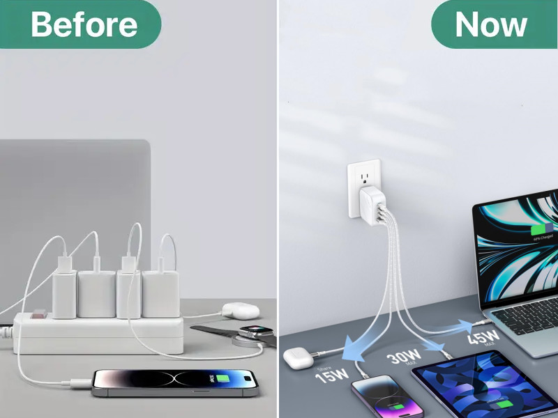 100W Gan Fast Charger USB C Power Adapter PD 3.0 20V5A for Mobile Phones