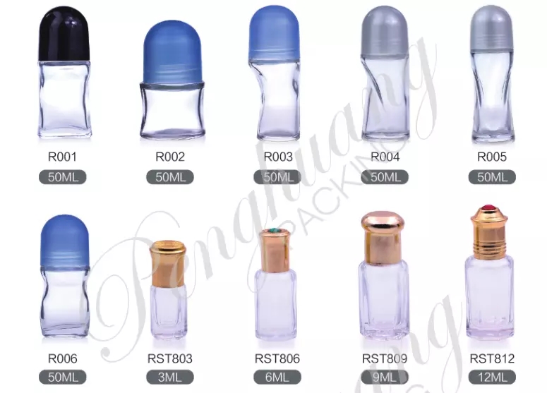 Mini Small 5ml Glass Roll On Bottles Refillable With Roller Ball