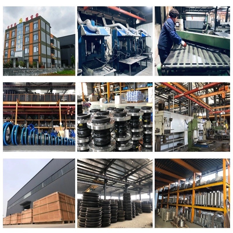 Fully End-Sealed Flanged Rubber Bellows Roof Flexible Epdm Single Sphere