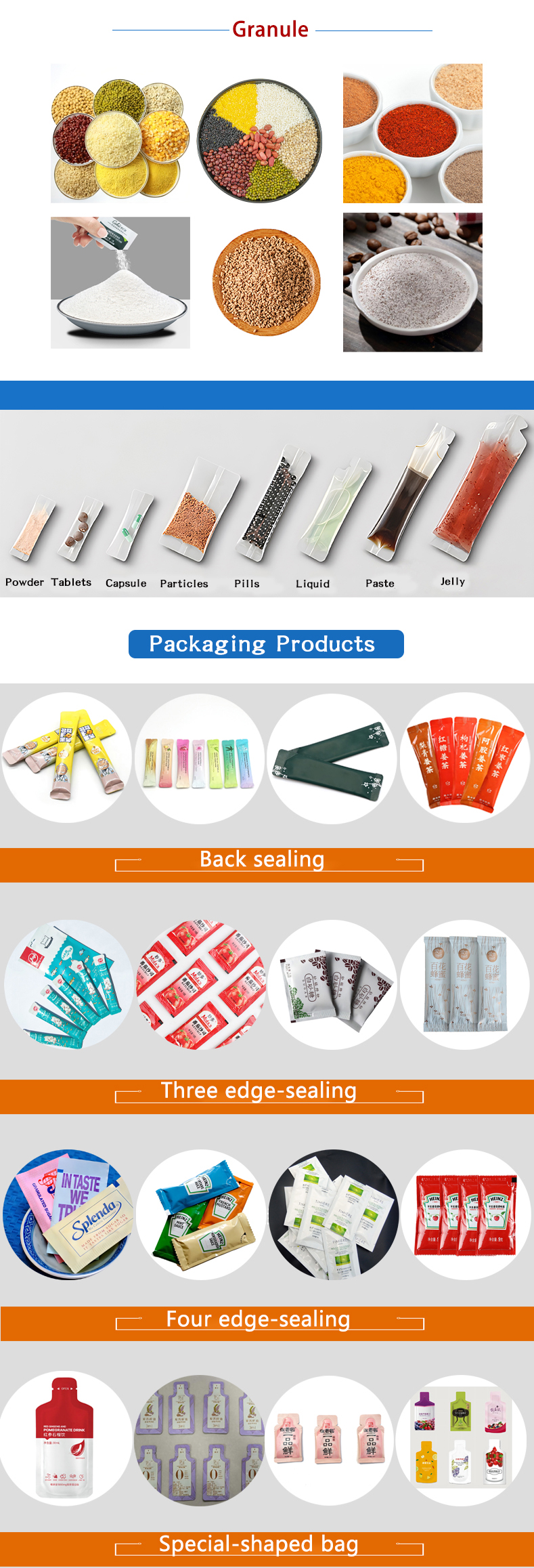 FK-1K3 Vertical Stand Up Powder Filling And Packing Machine for 220V Power Supply