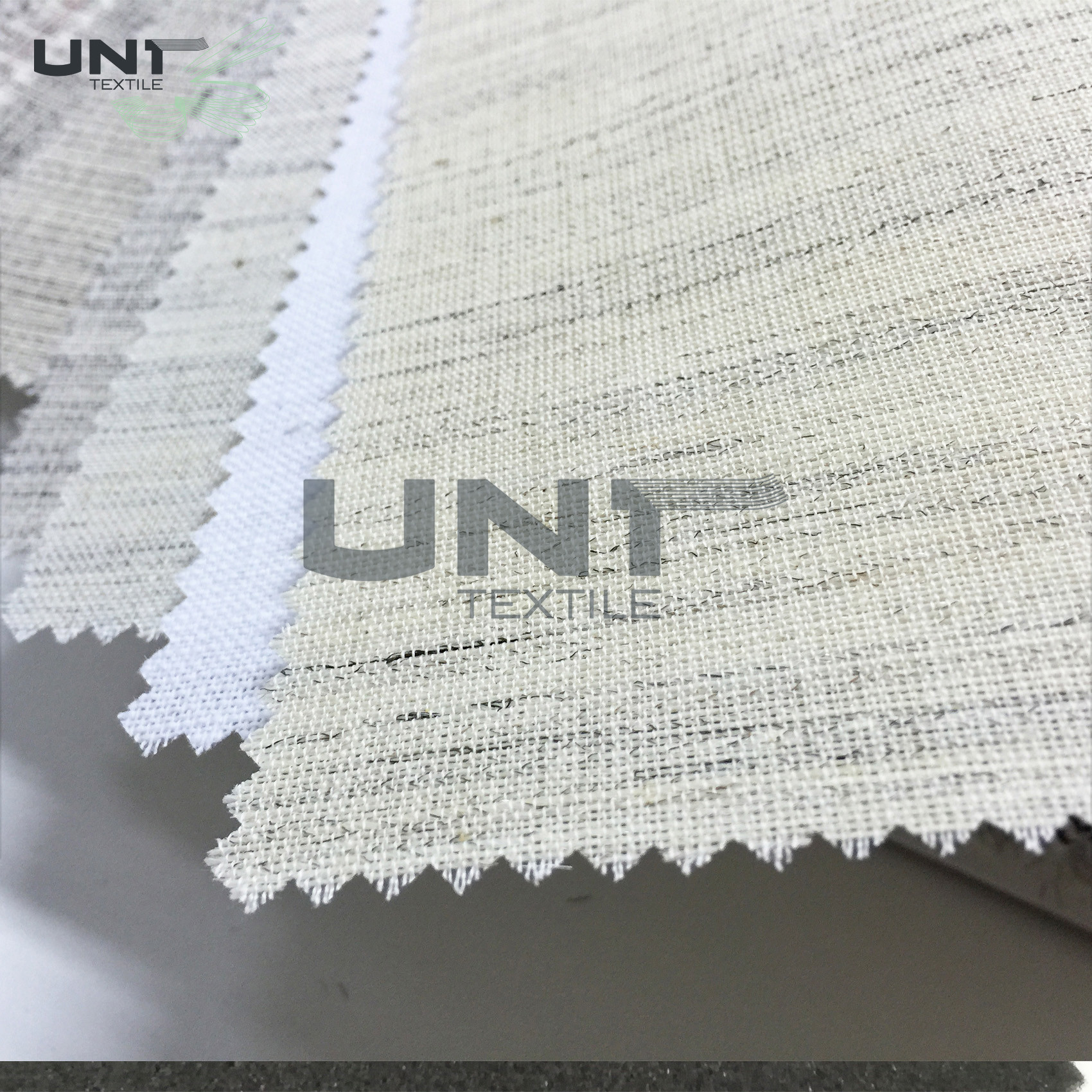 Polyester Uniform Interlining Fabric Lining Stiff And Smooth