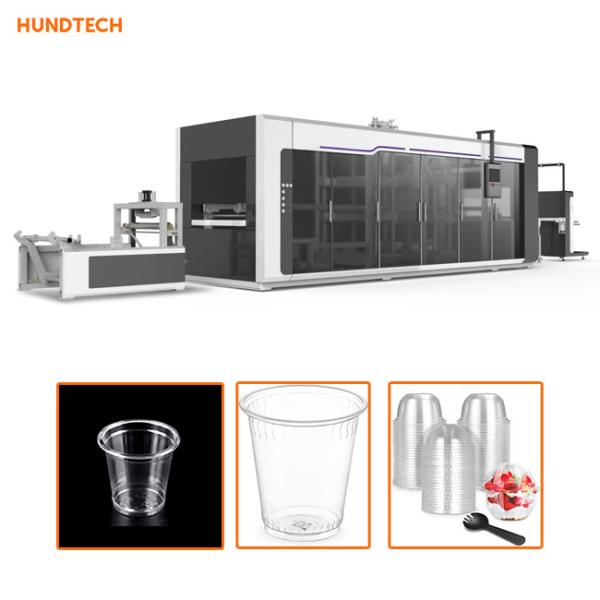 0.15mm Disposable Cup Making Machine Milk Cup Plastic BOPS Thermoforming