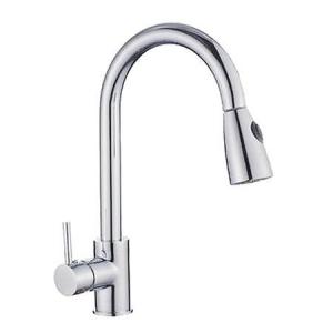  Bathroom Brushed Nickel Kitchen Sink Faucet Pull Out Mixer Taps Wet Sink Bar Faucets Manufactures