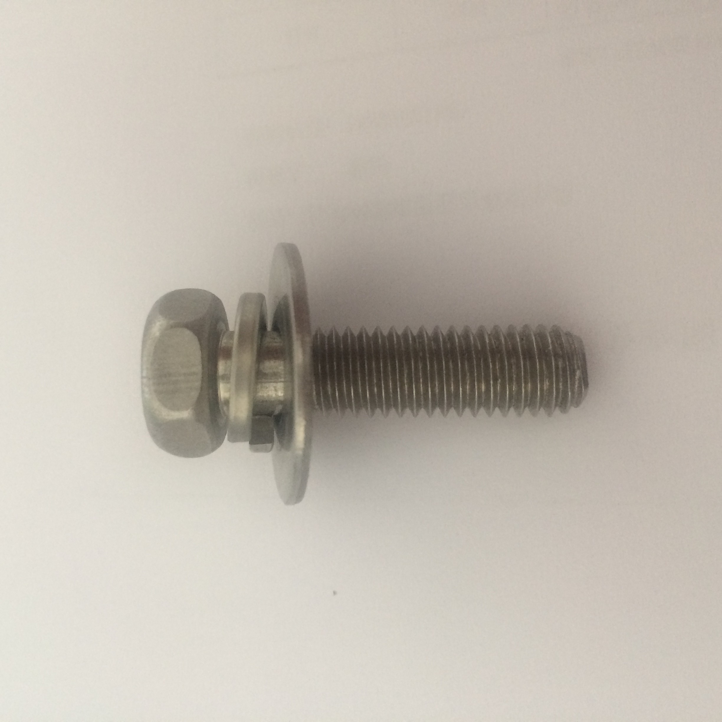 Stainless steel Hex Head Screws with Flat and Spring Washer Hex Head SEMS Screws