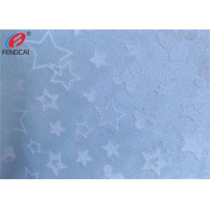 Custom Embossed Polyester Minky Plush Fabric Velour Upholstery Material