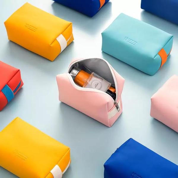 Customized Sustainable Packaging Cross-Border Portable PU Women'S Makeup Bag