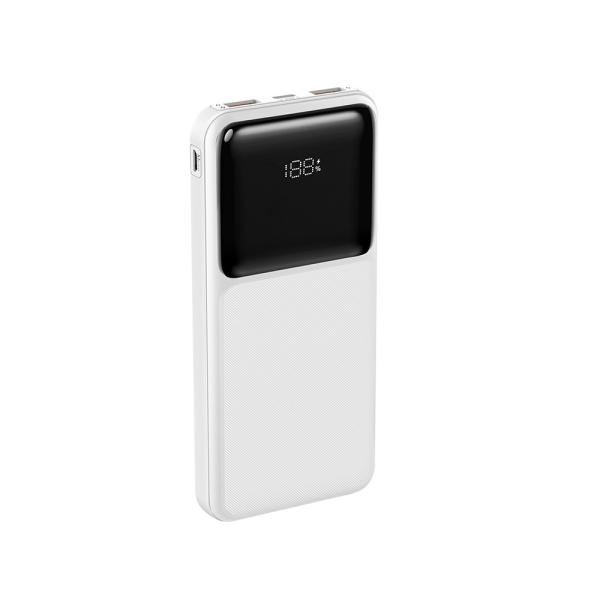 ABS PC Built In Cable Power Bank 20000mAh Universal Compatibility With LED