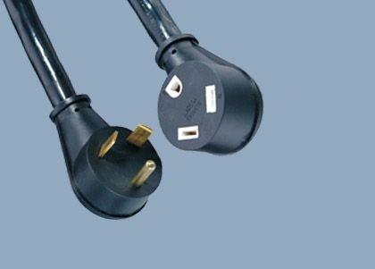 UL CUL CSA 30A 125V 250V 3 Pole Prong NEMA TT-30P RV Plug To Receptacle American