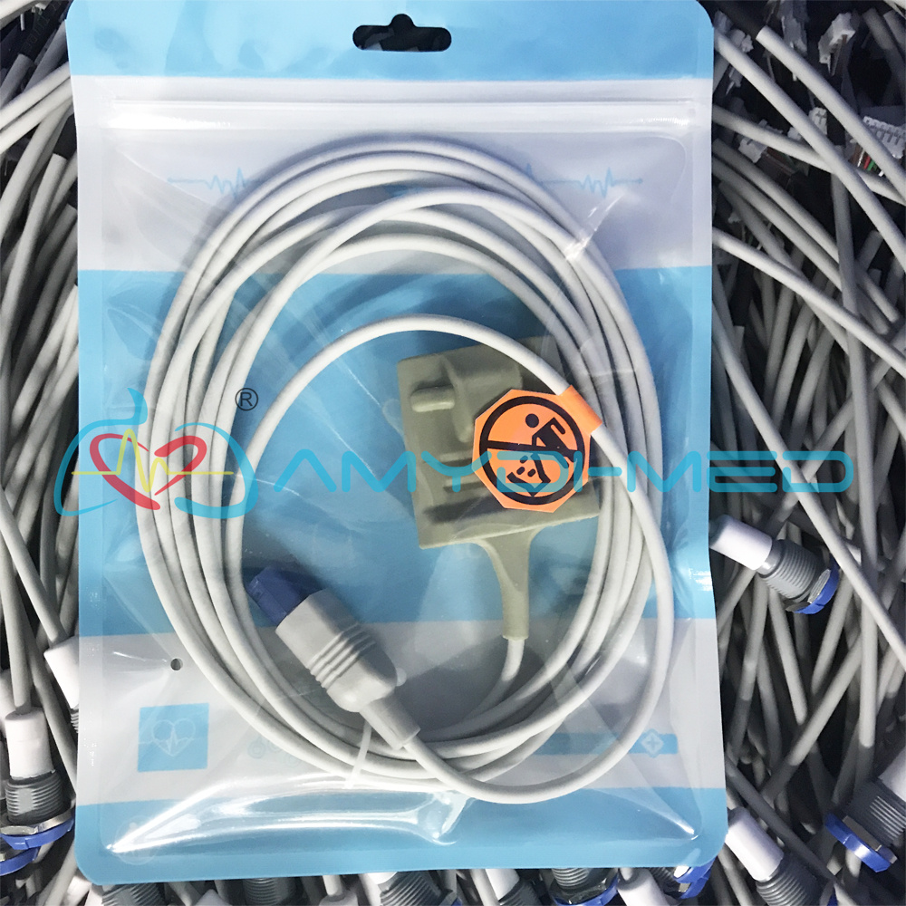 Adult Finger Clip SpO2 Sensor Philips MP40 VM8 8 Pin Surgical Supplies