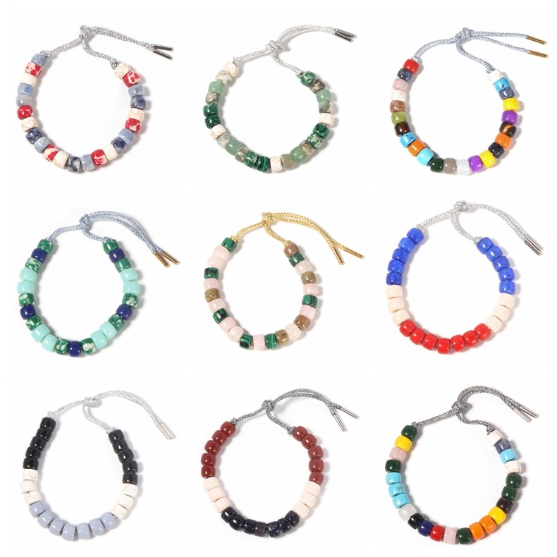 Howlite Natural Stone And Blotch Forte Beads Bracelet Classic Style For Daily