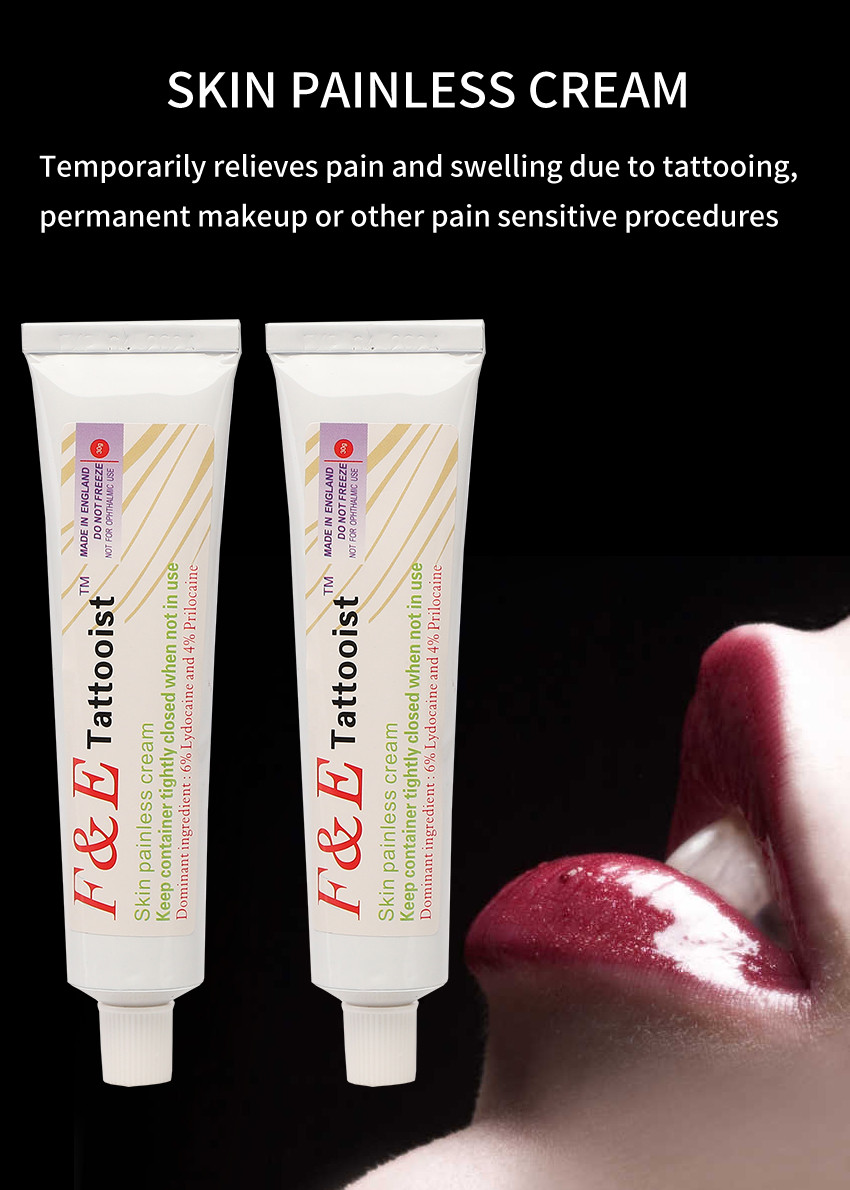 Original Highly Effective 30g F&E Tattooist Numb Cream Topical Anesthetic Cream Tattoo Supply