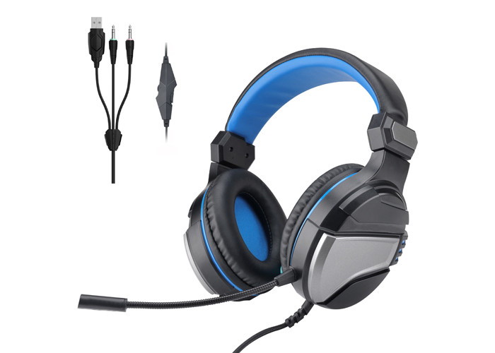 USB 3.5 Led Gaming Headset Light Up 40MM Speaker With Mic