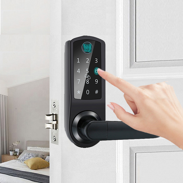 Alloy Home Fingerprint Lock FCC Biometric Keypad Door Lock