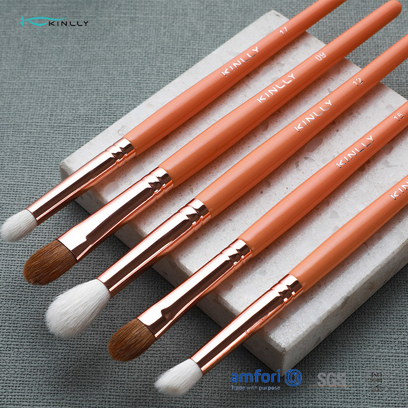 22pcs Wooden Handle Makeup Brushes With Natural Hair And Wooden Handle