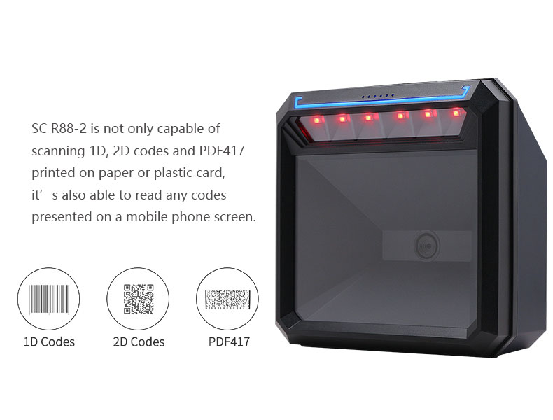 5A Power Supply Hands-Free Barcode Scanner Module for Retail Stores and Supermarkets