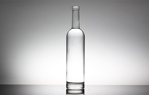 Industrial 750ml Crystal Glass Liquor Bottle with Frost/Paint/Printing Decoration