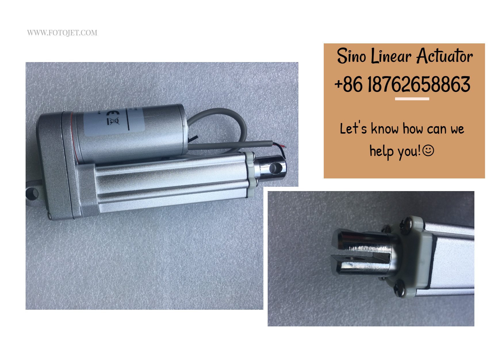 12V/24V DC Rotary Electric Linear Rod Actuator 5CM Stroke 1000N Push Pull