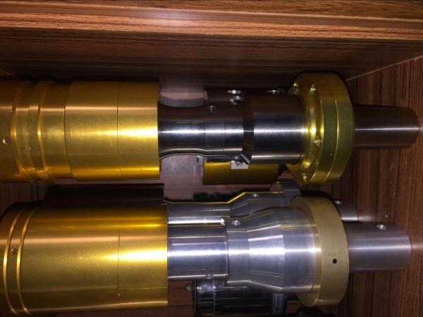20Khz 1500W Ultrasonic Converter Replacement Branson 803 , Golden Electroplate