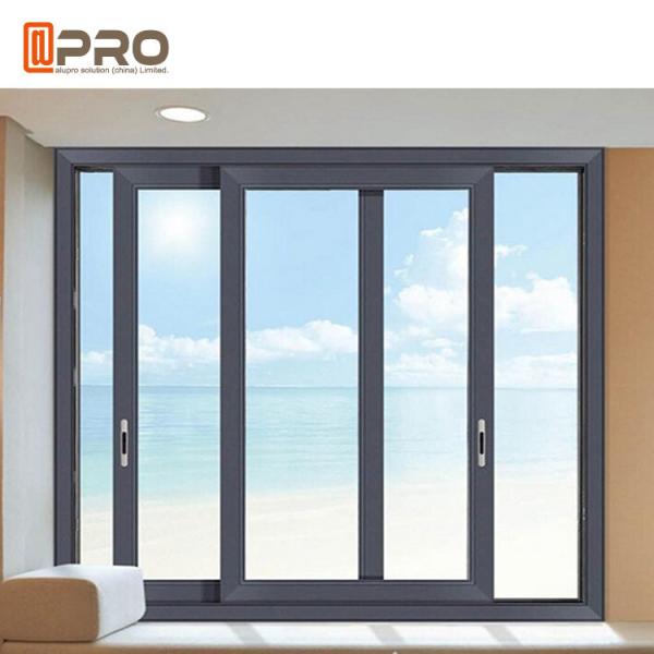 Double Low - E Glass Aluminium Sliding Windows With 10 Years Warranty aluminium