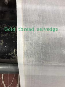  Metallic thread selvedge 100% spun polyester high twisted full voile factory direct sale cheap price high quality Manufactures