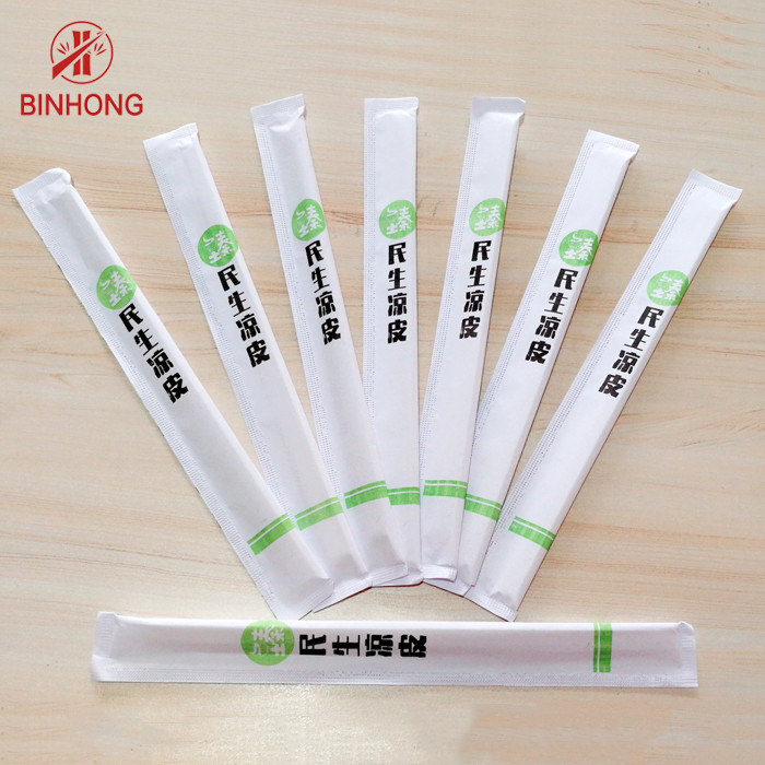 Paper Packed Sushi Natural Bamboo Disposable Chopsticks With Customized Logo