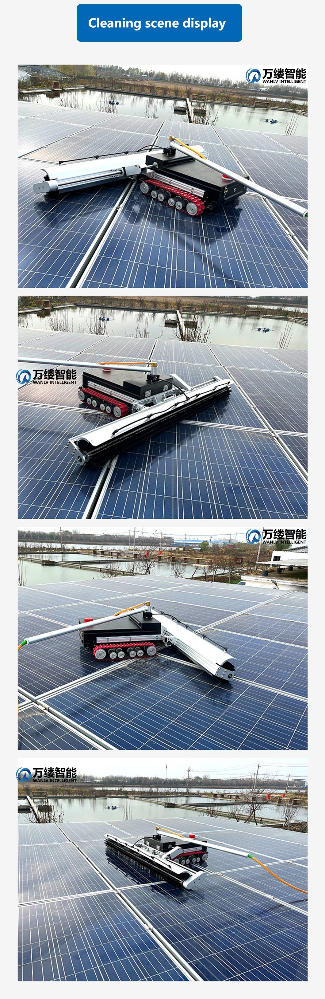 Wls-7 Window Cleaning Robot, Double-Sided Spray, Strong Friction Smart Window Cleaner Robot, Remote Control, Suitable for Solar Panel Outdoor/Indoor High Rise