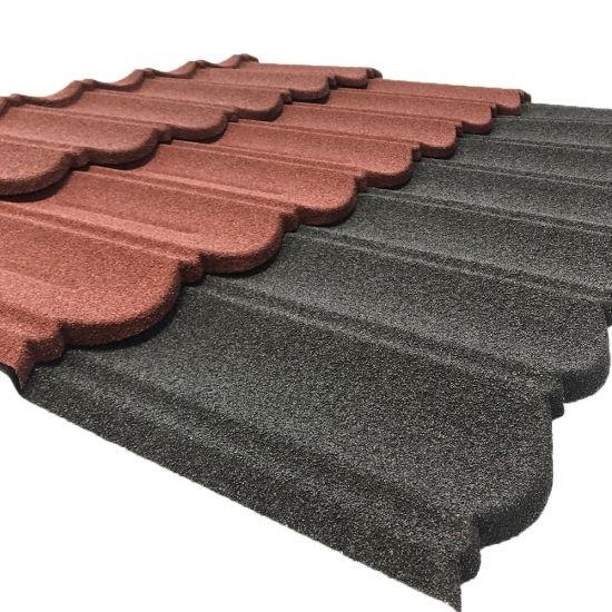 Classic Stone Coated Roof Tiles Color Stone Coated Bond Tile AZ70 Stone Coated