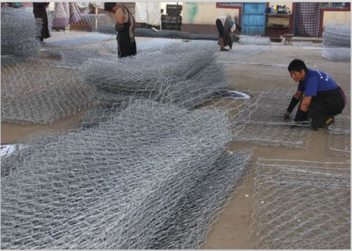 PVC coated 4.0mm 120X150mm Gabion Box Retaining Wall