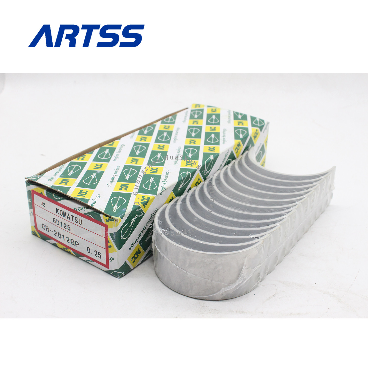 6D105 6D108 6D110 6D125 Con Rod Bearing Increase 0.25 Machinery Engine Parts For Excavator PC220-2 LC Rebuild Parts