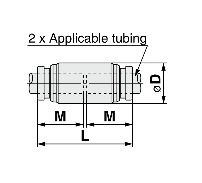SMC KQG2H04-00 SUS316 Pneumatic Pipe Fittings 0-1mpa Automation Industry