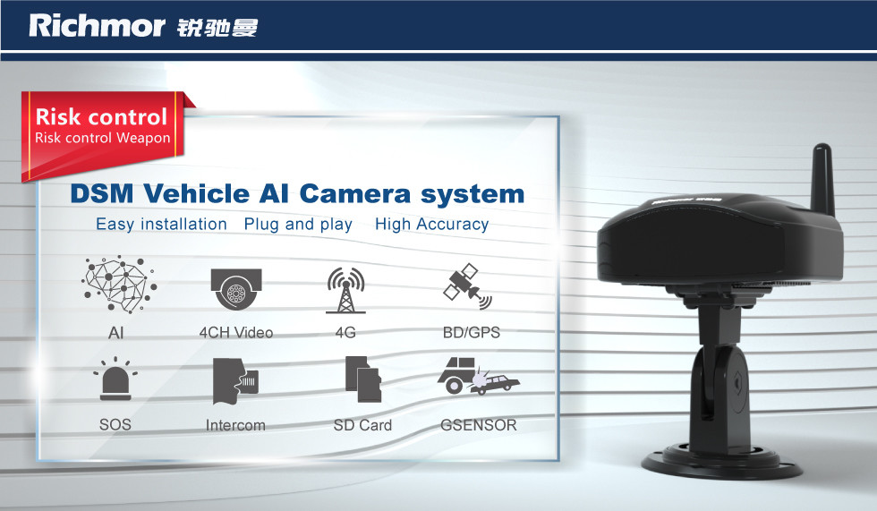 DSM Dahscam Vehicle Camera System For Bus Truck Support Connect CMSV6