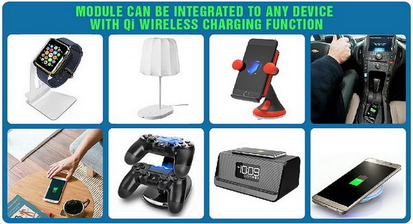 Round Qi Wireless Charging Module Transmitter 10W 7.5W