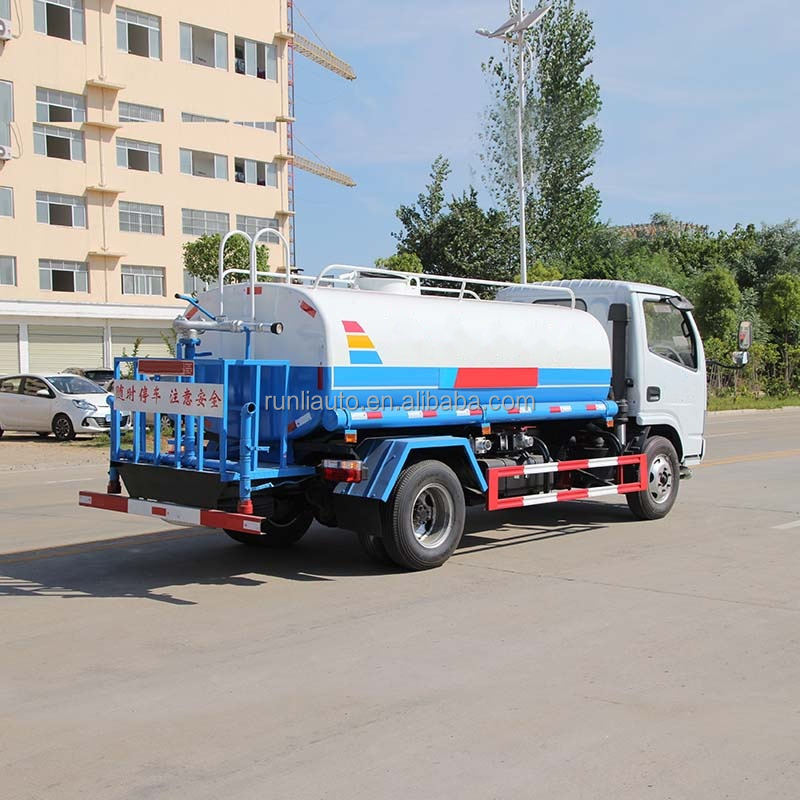 China Factory DFAC DongFeng 5000 Litres 5CBM Water Bowser Sprinkle Tank Truck Watering Cart Water Truck