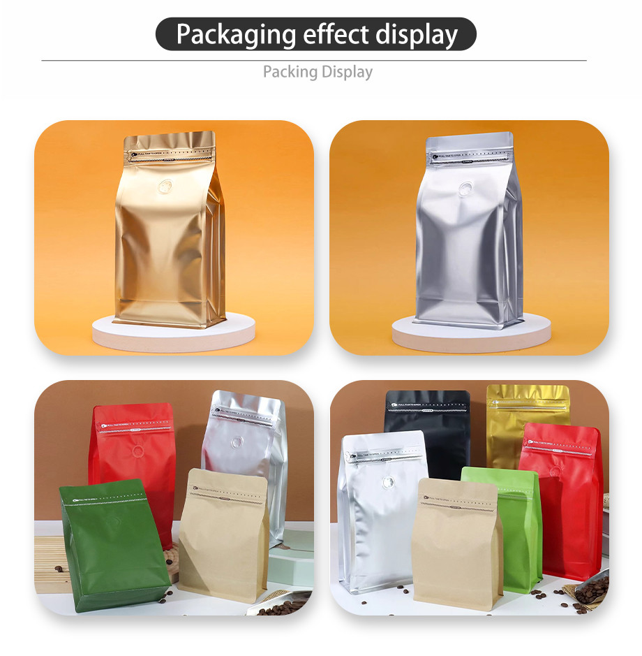 Eco-Friendly Vacuum Sealed Food Bags - Durable Mylar Packaging for Coffee & Snacks Manufacturer Direct