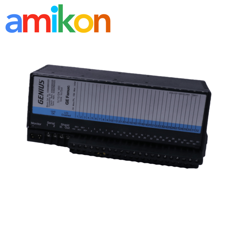  GE IC660BBD025 32 I/O Circuits Genius Block I/O Module with 5/12/24 Volts DC Manufactures