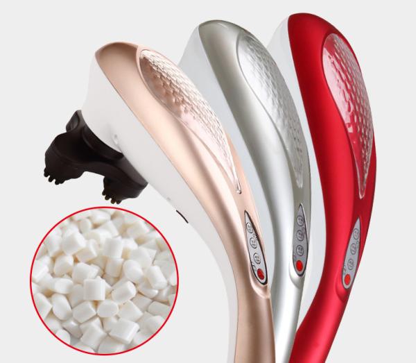 Classical Red Light Electric Body Massager , Shiatsu ABS Cover Hand Massage