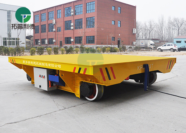 Customized Anti-Explosion Flatbed Open Die Handling Railway Transfer Cart Trolley With Safety Sensors