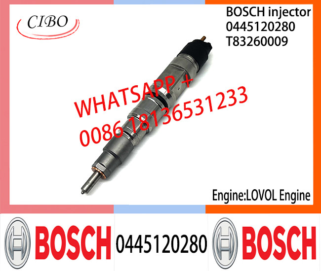 BOSCH 0445120280 Neutral Diesel Fuel Injector Assembly 0445120280 T83260009 For LOVOL Engine