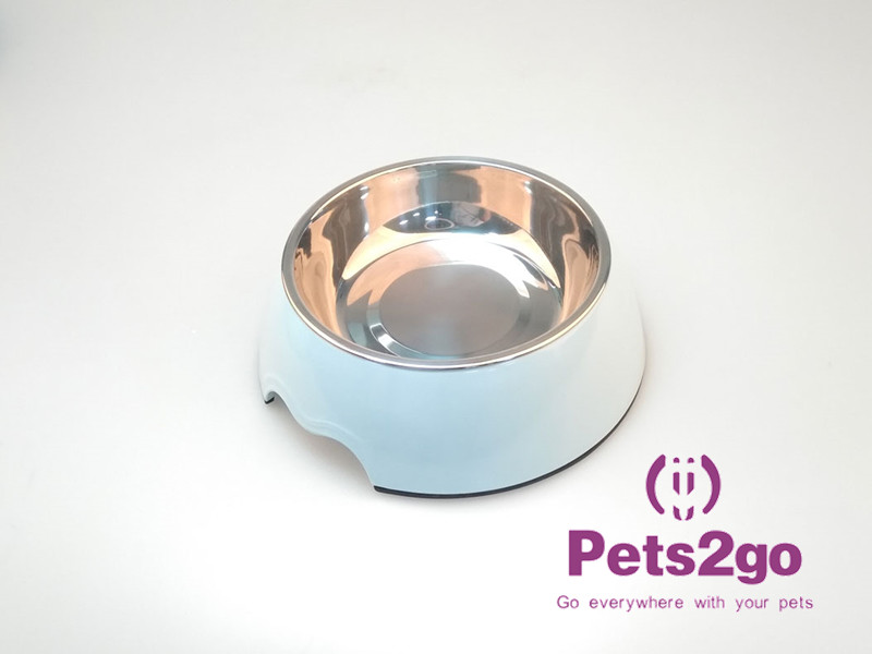 Rounded Shape 830g 1200ml Plastic Pet Feeder Bowls