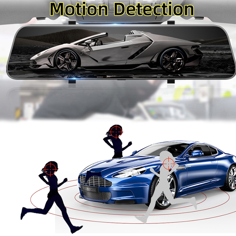 HD OEM ODM 2K Dual Dash Cam 12 Inch Car Black Box Stream Media